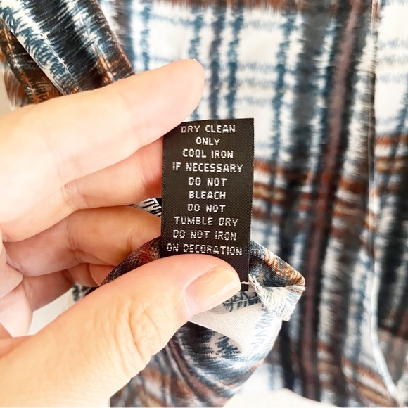 ANTHROPOLOGIE Maeve Plaid Short Sleeve Blouse Size XS - Picture 10 of 11